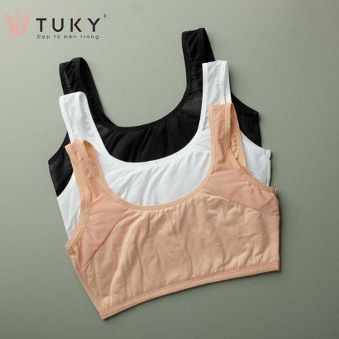  Áo lá nữ Visco phối lưới Tuky 1501 