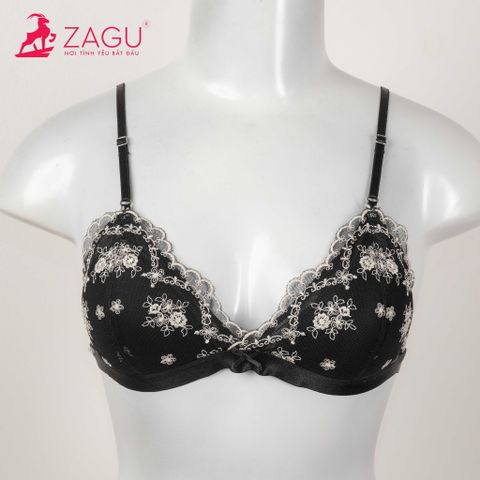  Áo ngực bralette ren thêu Zagu 8812 