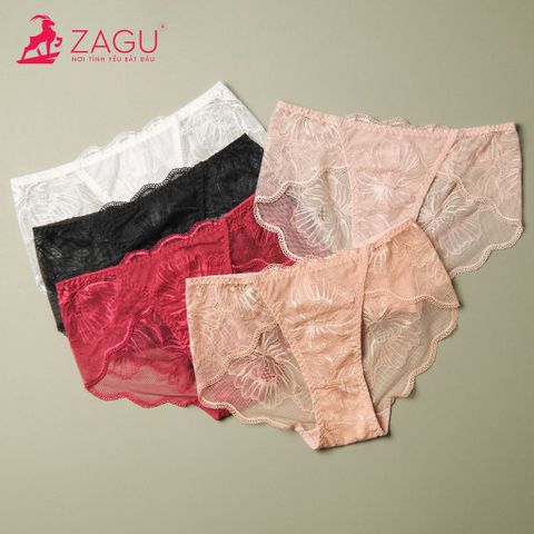  Quần lót ren không viền mông Zagu 630 