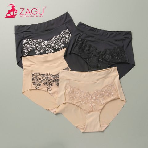  Quần lót nữ thun lạnh phối ren Zagu 626 