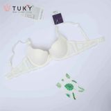  Áo Ngực Trơn Mút Mỏng Lưng Ren 7777 