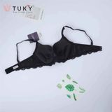  Áo Ngực Trơn Mút Mỏng Lưng Ren 7777 