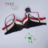  Áo Ngực Trơn Mút Mỏng Lưng Ren 7777 