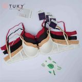  Áo Ngực Trơn Mút Mỏng Lưng Ren 7777 