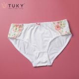  Quần Lót Lưng Vừa Thun Lạnh Thêu Hoa Cao Cấp TUKY 906 