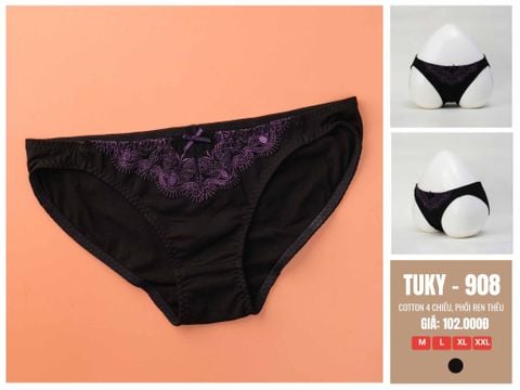 quần lót cotton phối ren