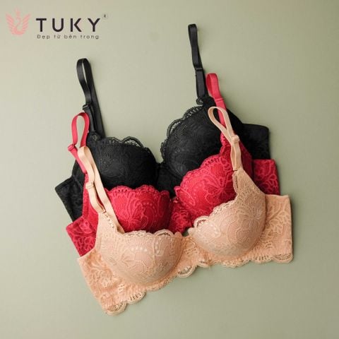  Áo ngực ren không gọng bản lưng to Tuky 7804 