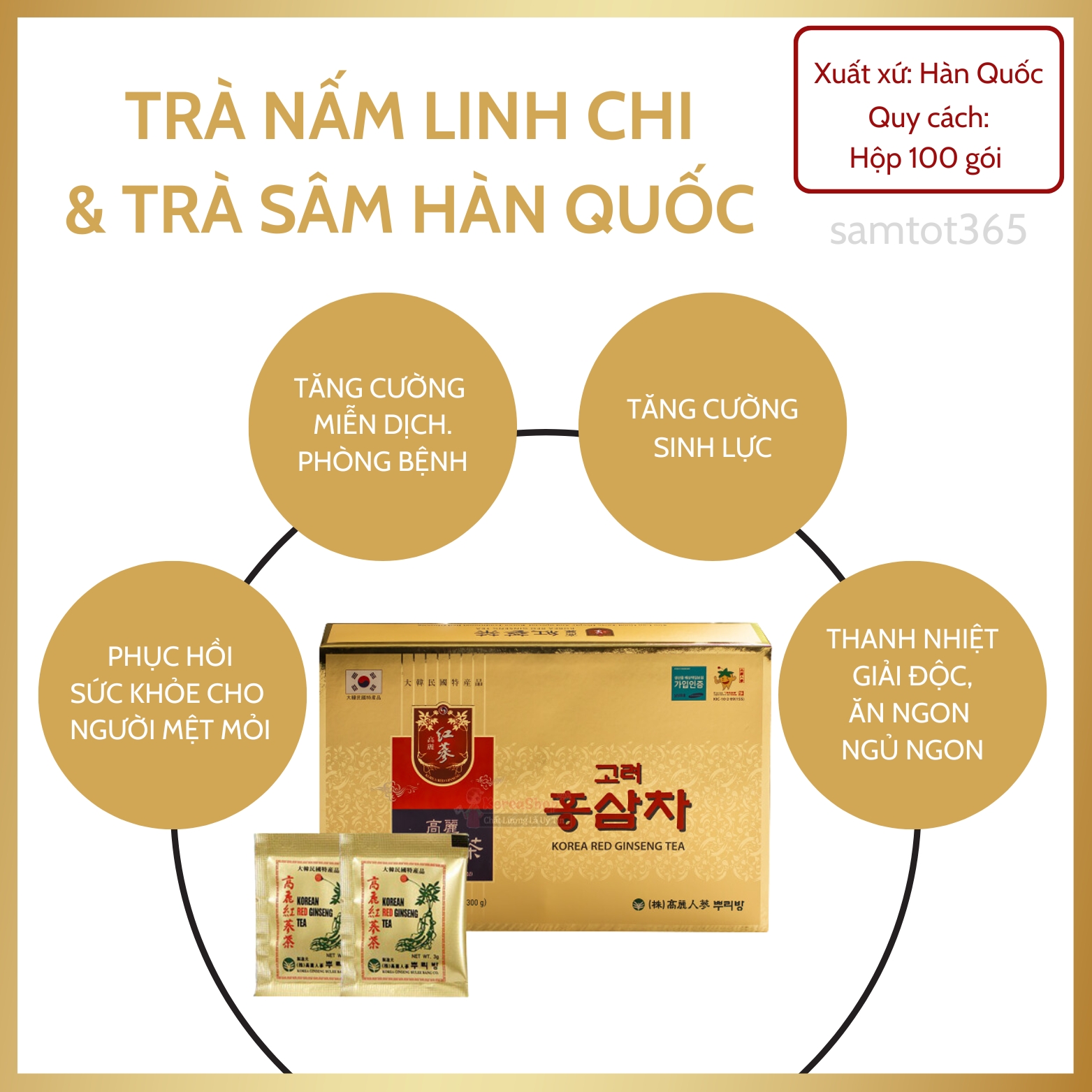 TRÀ SÂM HÁN LINH TỰ NHIÊN VỚI HƯƠNG THƠM ĐẶC TRƯNG TỪ NHÂN SÂM