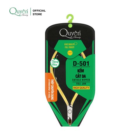  Kềm Cắt Da Quyên Thép Chuyên Dụng Mạ Vàng D-501 