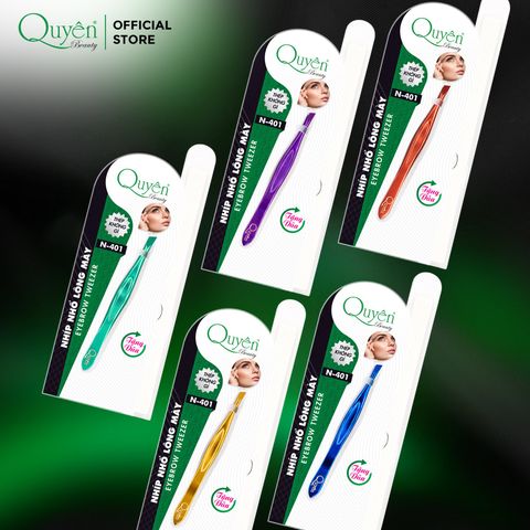  Nhíp Nhổ Lông Mày Quyên Nhiều Màu Sắc N401 