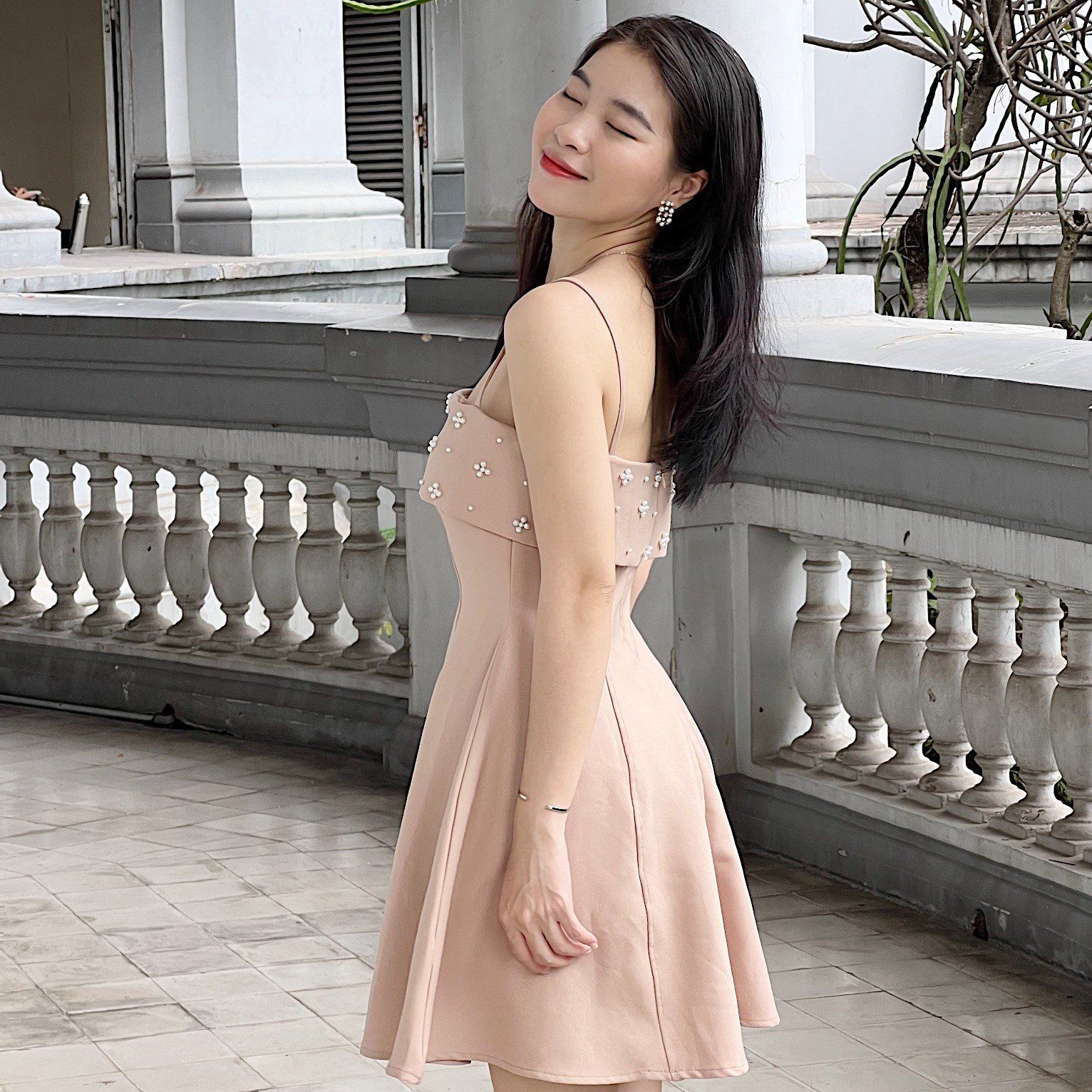 Váy cúp ngực đầm 2 dây Lou dress xixeoshop  v458  Shopee Việt Nam