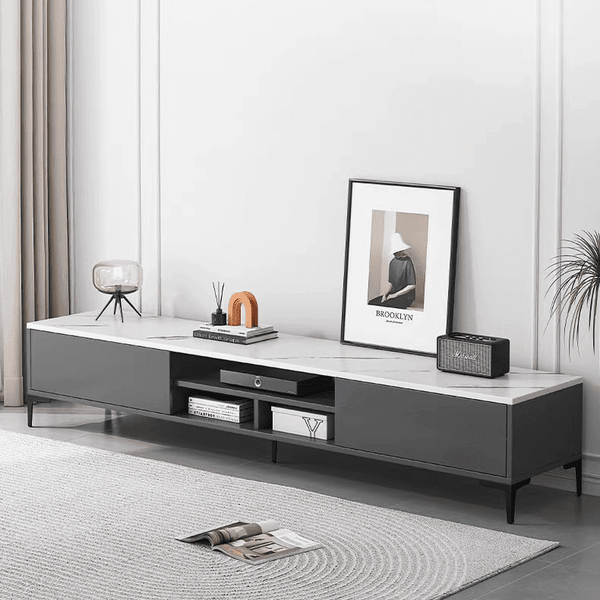 Kệ Tivi Mặt Vân Đá Sang Trọng, Có Ngăn Lưu Trữ Mở Tiện Dụng - Nội Thất IGA - GP297
