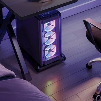 Bàn Gaming Hình Chữ Nhật Sang Trọng Màu Trắng/Đen - Nội Thất IGA - GM80