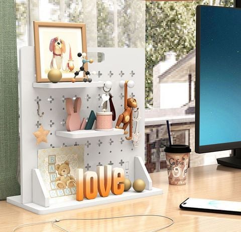Bảng Pegboard decor phòng hiện đại, tiện lợi để bàn - Nội thất IGA - IG417