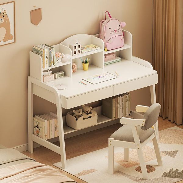 Bàn Học Sinh Kèm Giá Sách Để Bàn Tiện Dụng - Nội Thất IGA - GM144.11