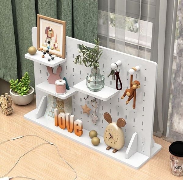 Bảng Pegboard decor phòng hiện đại, tiện lợi để bàn - Nội thất IGA - IG417