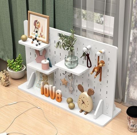 Bảng Pegboard decor phòng hiện đại, tiện lợi để bàn - Nội thất IGA - IG417