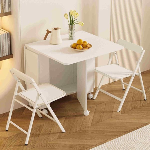 Bàn ăn thông minh gấp gọn màu trắng - GP372