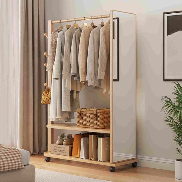 Giá treo quần áo kết hợp gương tiện lợi - GP371