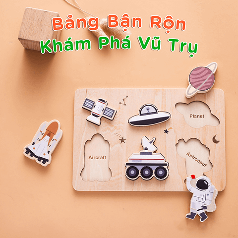 Bảng Đồ Chơi Bận Rộn Khám Phá Vũ Trụ Dành Cho Bé - Nội Thất IGA - Toy06