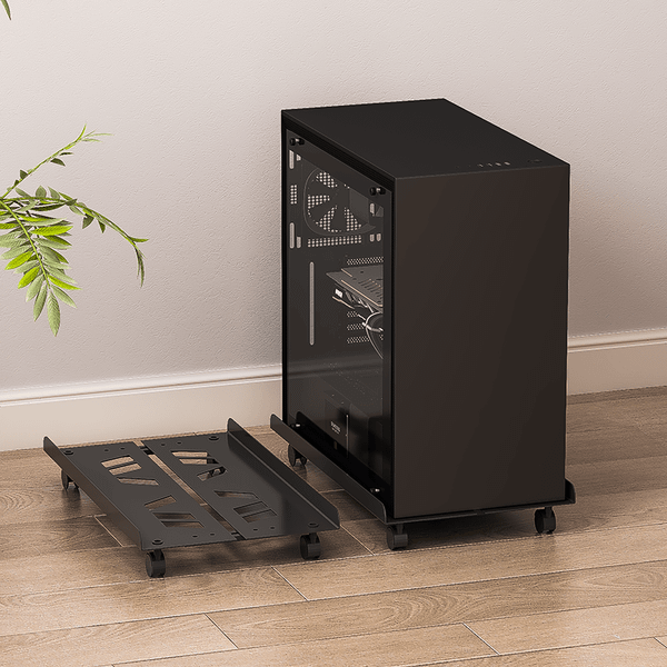 Kệ máy tính, kệ PC di động khung sắt có bánh xe - Nội thất IGA - GM112