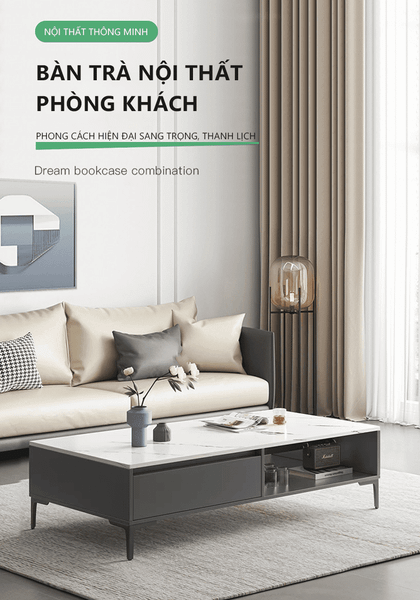Bàn Trà Phòng Khách Kèm Ngăn Kéo Rộng Rãi - Nội Thất IGA - GP296