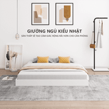 Giường ngủ gỗ hiện đại phong cách Nhật Bản - Màu trắng - GP311.01