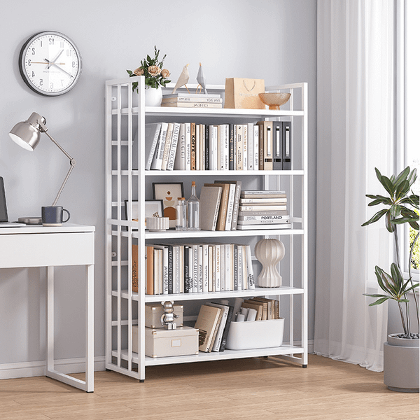 Kệ Sách Hình Thang 4-6 Tầng, Khung Sắt Dày Chống Gỉ - Nội Thất IGA - GM97