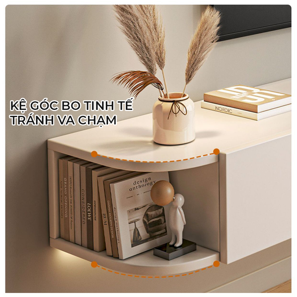 Kệ Tivi Treo Tường 3 Cánh Mở Tiện Nghi - Nội Thất IGA - GP326