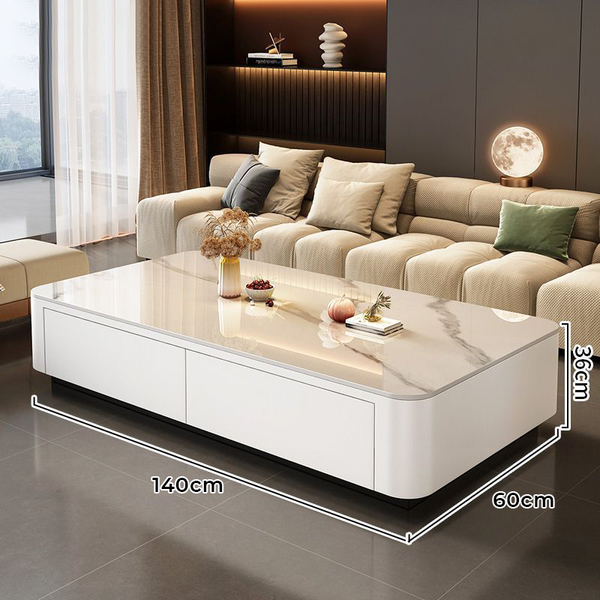 Bàn Trà Sofa Mặt Vân Gỗ Có Góc Bo Tròn An Toàn Sử Dụng - Nội Thất IGA - GM167