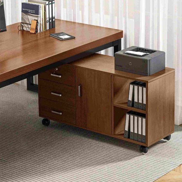 Bàn Làm Việc Thông Minh Kết Hợp Tủ Hồ Sơ Di Động GM190