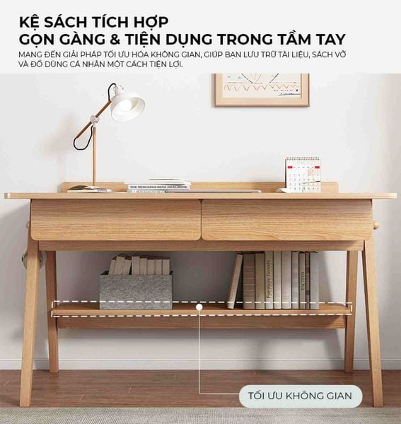 Bàn học vân gỗ - GP376