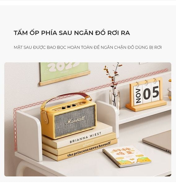 [Giảm giá 60%] Bàn Làm Việc - Học Tích Hợp Kệ Sách Tiện Lợi - Nội Thất IGA - GM161