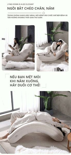 Thư Giãn Cùng Ghế Bập Bênh Sofa Siêu Êm Ái - Nội Thất IGA - GC38