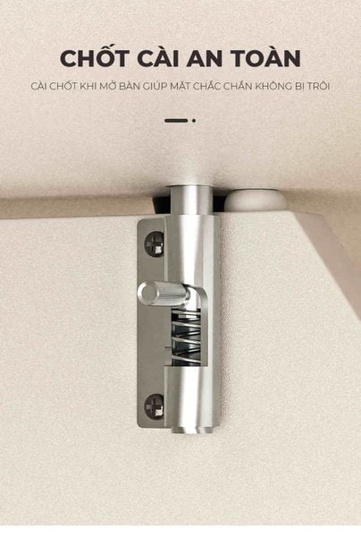 Bàn ăn thông minh gấp gọn màu trắng - GP372