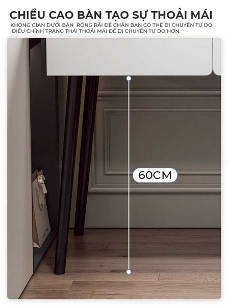 Bàn trang điểm đen trắng phong cách tối giản - GP367