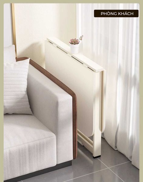 Bàn ăn gấp gọn đa năng thông minh màu trắng - GM202