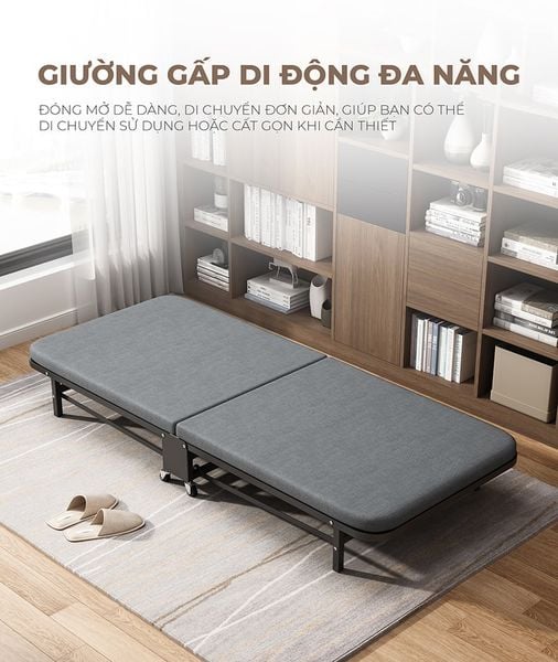 Giường đơn gấp gọn tiện lợi, tiết kiệm không gian - GM193