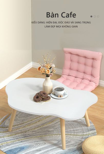[Giảm giá 60%] Bàn Cafe Ngồi Bệt Hình Dáng Lượn Sóng Mềm Mại - Nội Thất IGA - GP255