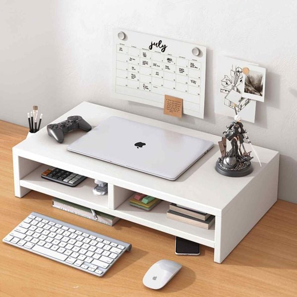 Kệ PC để bàn trắng - GA25