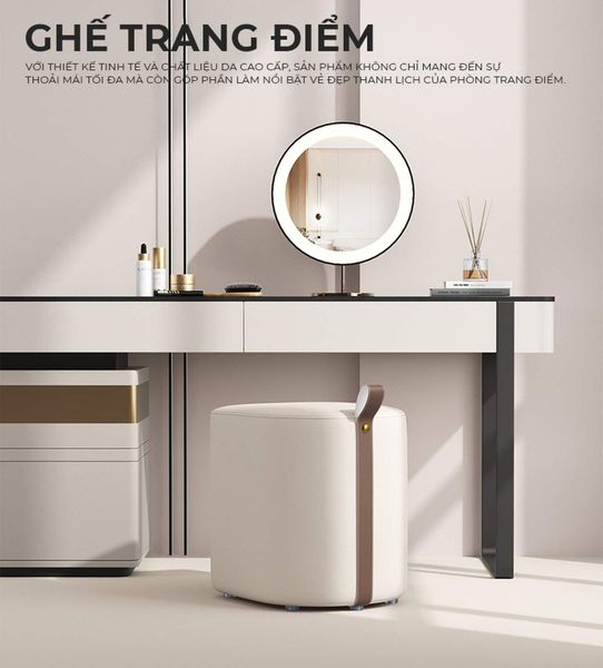Ghế đôn trang điểm có quai xách - GC47