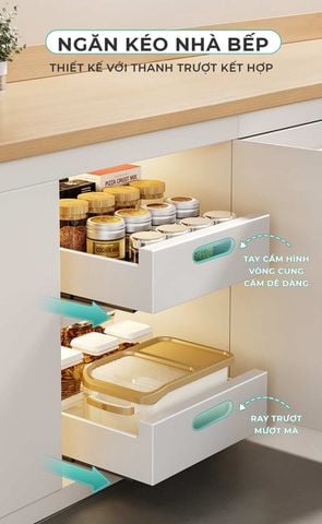 [Giảm giá 60%] Ngăn kéo nhà bếp trắng - GM165
