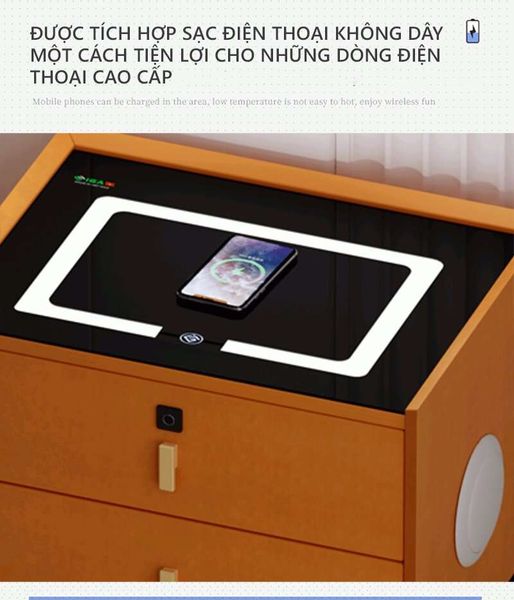 Tab Giường Bọc Da Có Sạc Thông Minh - GA32 - Hết hàng