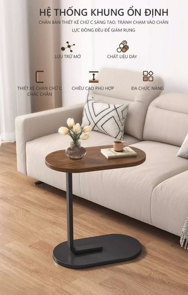 Mẫu Bàn Trà Sofa Nhỏ Gọn, Bề Mặt Chống Thấm Nước - Nội Thất IGA - GM108