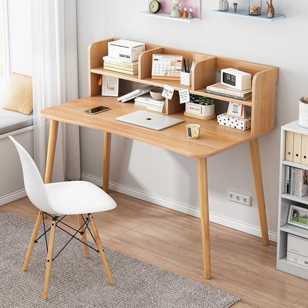Bàn Làm Việc Tích Hợp Kệ Sách 2 Tầng Phù Hợp Cho Mọi Lứa Tuổi - Nội Thất IGA - GP197