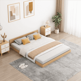 Giường ngủ gỗ hiện đại phong cách Nhật Bản - Màu vân gỗ - GP310.03