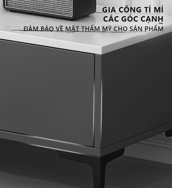 Kệ TiVi Mặt Vân Đá Mở Rộng Thu Gọn Phong Cách Bắc Âu - Nội Thất IGA - GP299