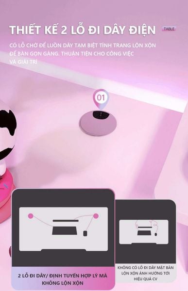 Bàn Gaming Gỗ Hiện Đại, Sang Trọng - Nội Thất IGA - GM95