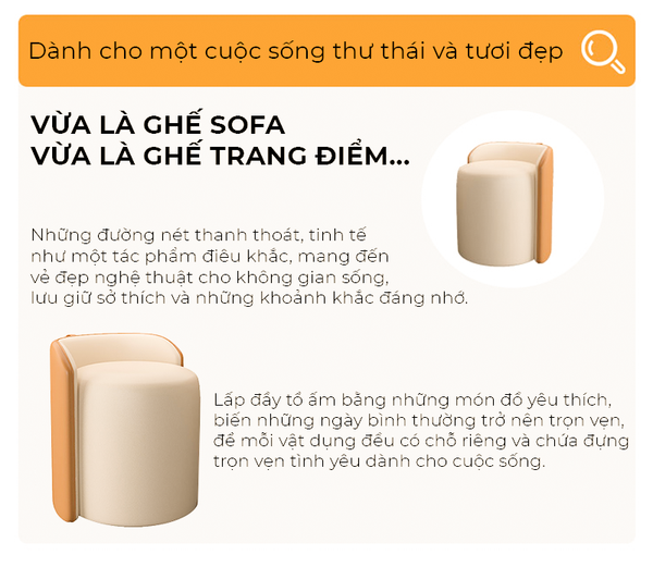 Ghế đôn da cao cấp - GC51