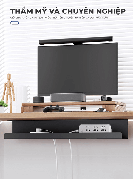 Khay đi dây điện tiện ích cho bàn làm việc - Nội thất IGA - GM176